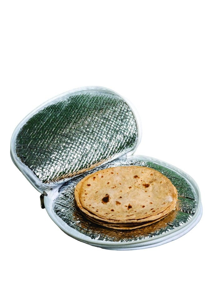Wrapzy Insulated Roti Cover with Zip – Premium Chapati Cloth Bag for Hot Fresh Roti | Roti Insulation Bag | Chapati Cover Cloth for Casserole | Roti Pouch for Kitchen (Pack of 2) - Image 1