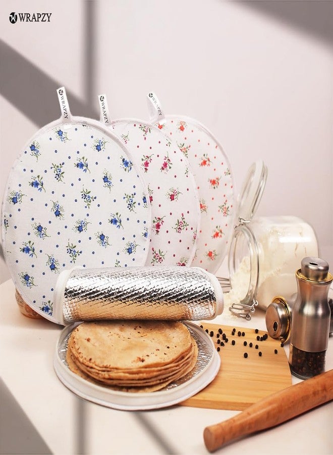 Wrapzy Insulated Roti Cover with Zip – Premium Chapati Cloth Bag for Hot Fresh Roti | Roti Insulation Bag | Chapati Cover Cloth for Casserole | Roti Pouch for Kitchen (Pack of 2) - Image 5