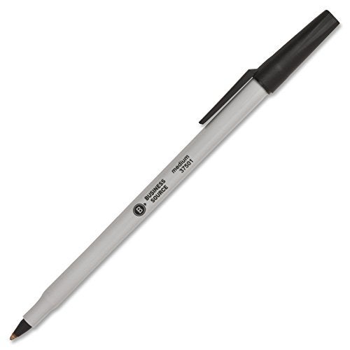 Business Source Medium Point Ballpoint Stick Pens - Image 1