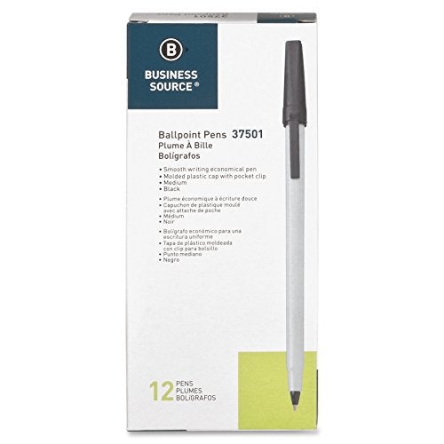 Business Source Medium Point Ballpoint Stick Pens - Image 2