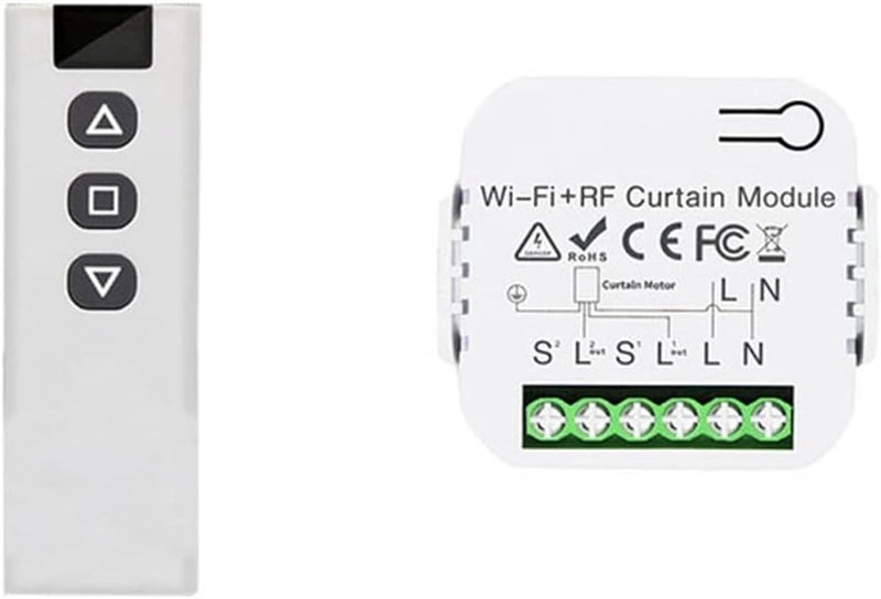 Doodle APP Timed Voice Tubular Motor Controller Switch, Smart Home WIFI Curtain Switch Breaker, Curtain Module and Remote Control - Image 2