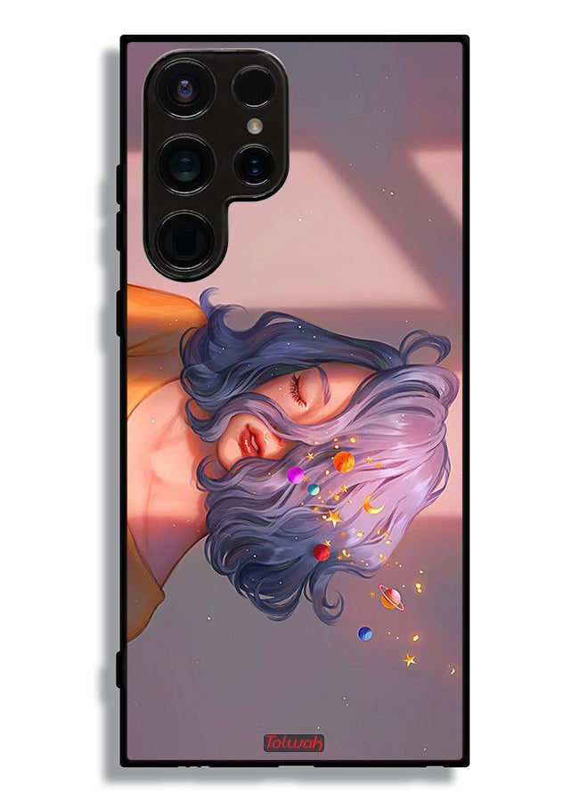 Tolwak غطاء حماية لجهاز سامسونج جالاكسي S23 ألترا 5G للفتيات وفن الفضاء - Image 3