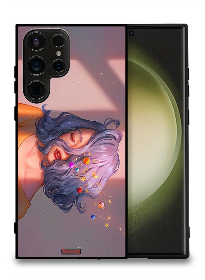 Tolwak غطاء حماية لجهاز سامسونج جالاكسي S23 ألترا 5G للفتيات وفن الفضاء - Image 2