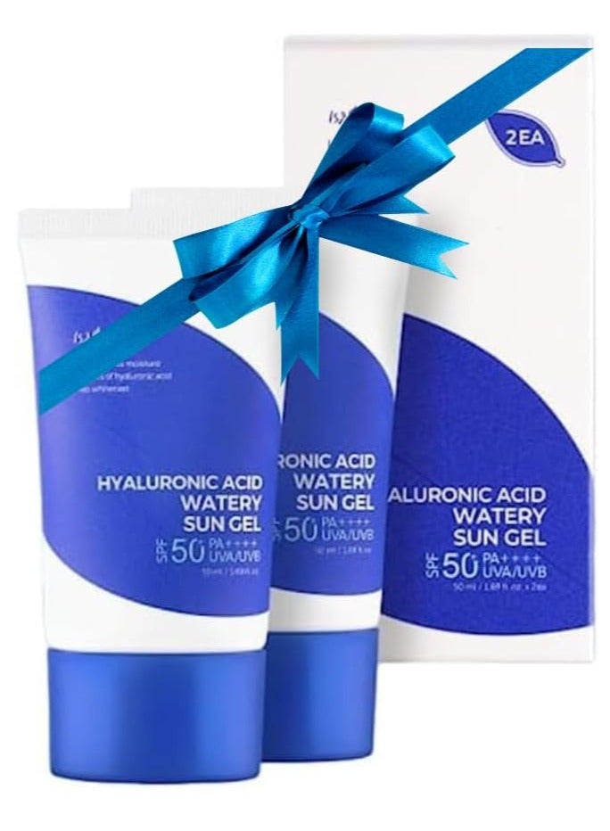 IsNtree Hyaluronic Acid Watery Sun Gel SPF50+ PA++++ 50ml x 2 (Pack of 2) - Image 1
