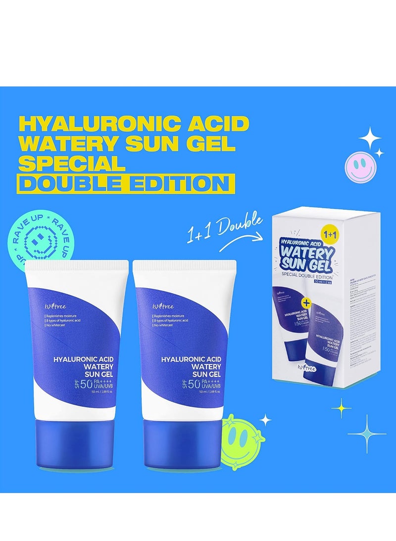IsNtree Hyaluronic Acid Watery Sun Gel SPF50+ PA++++ 50ml x 2 (Pack of 2) - Image 3