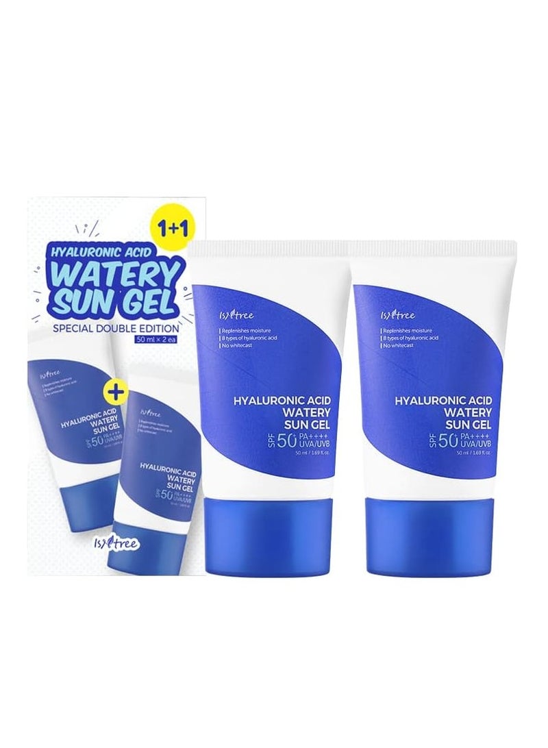 IsNtree Hyaluronic Acid Watery Sun Gel SPF50+ PA++++ 50ml x 2 (Pack of 2) - Image 2