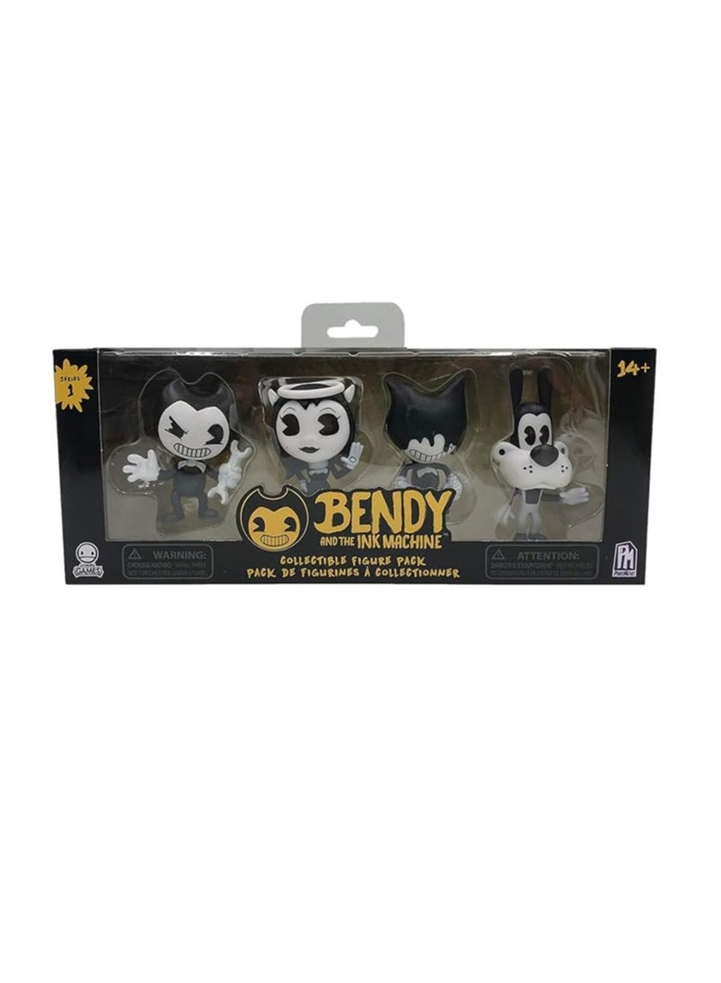 general Bendy and The Ink Machine Doll Model Ornament Set, Bandy 4-Piece PVC Model Toy Decoration Collectible Gifts  - Image 1