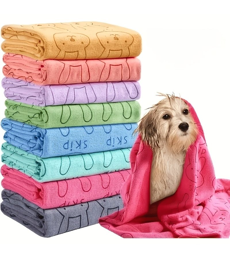 4 Pack Super Absorbent Quick Dry Dog Towels Soft Gentle Durable Grooming Small Breeds - Image 5