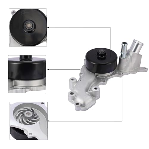 AULINK AW6699 Water Pump For 36L V6 Only For Jeep Wrangler 2012 2013 2014 2015 2016 2017 2018Wrangler JK 2018 44021 1204500 CR4500 RL079412AB 68079412AB 68079412AC 68079412AD 68079412AE - Image 3