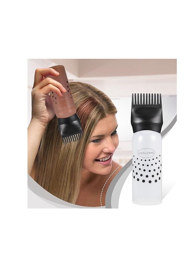 زجاجة زيت الشعر، مشط الزيت 120 مل، أدوات الشعر، فرشاة توزيع صبغ الشعر، أداة تصفيف الشعر، قطعة واحدة - Image 1