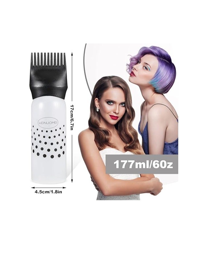 زجاجة زيت الشعر، مشط الزيت 120 مل، أدوات الشعر، فرشاة توزيع صبغ الشعر، أداة تصفيف الشعر، قطعة واحدة - Image 2