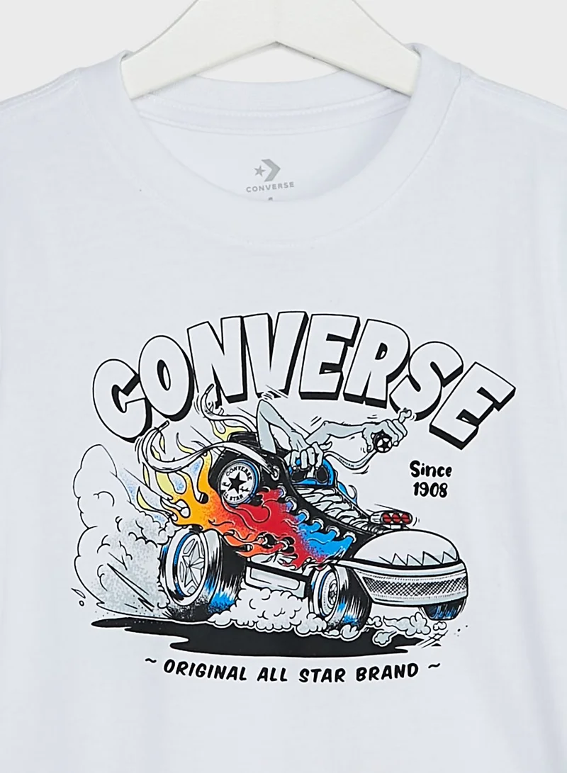 CONVERSE Kids Flaming Chuck Mobile T-Shirt