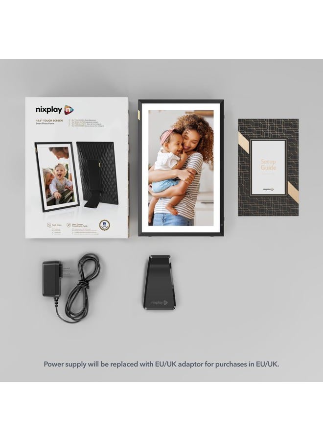 nixplay 15” Digital Photo Frame - Connecting Families & Friends (Black/White Matte) - Image 5
