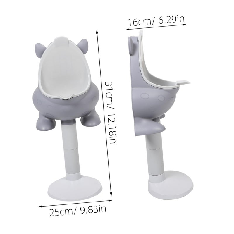 Adjustable Height Wall Mounted Potty Training Urinal for Boys with Removable Bowl - Image 3