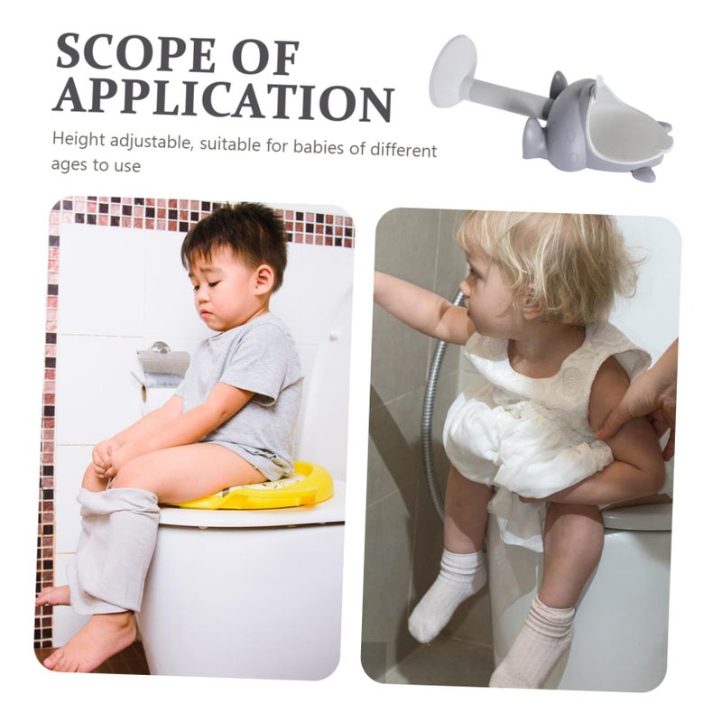 Adjustable Height Wall Mounted Potty Training Urinal for Boys with Removable Bowl - Image 4