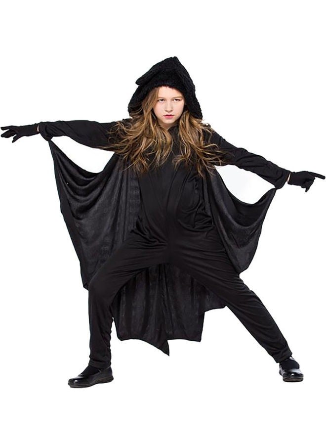 Brain Giggles Brain Giggles Hooded Bat Cape for Kids Costume Party Dress Up - Small  - Image 1