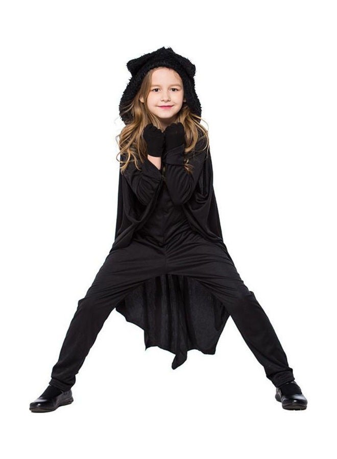 Brain Giggles Brain Giggles Hooded Bat Cape for Kids Costume Party Dress Up - Small  - Image 3