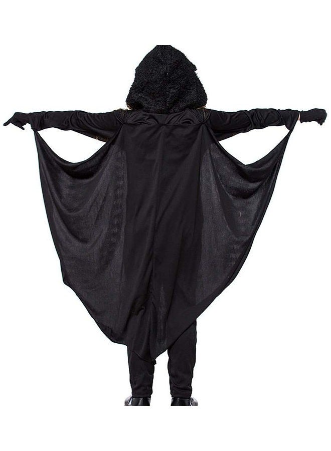 Brain Giggles Brain Giggles Hooded Bat Cape for Kids Costume Party Dress Up - Small  - Image 2