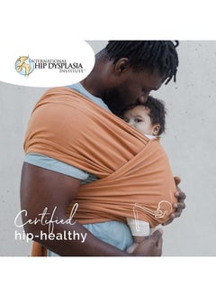 boba Baby Wrap Carrier Newborn To Toddler Stretchy Baby Wraps Carrier Baby Sling Hands Free Baby Carrier Wrap Baby Carrier Sling Baby Carrier Newborn To Toddler 7 35 Lbs (Fox)  - Image 5