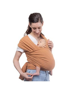 boba Baby Wrap Carrier Newborn To Toddler Stretchy Baby Wraps Carrier Baby Sling Hands Free Baby Carrier Wrap Baby Carrier Sling Baby Carrier Newborn To Toddler 7 35 Lbs (Fox)  - Image 1