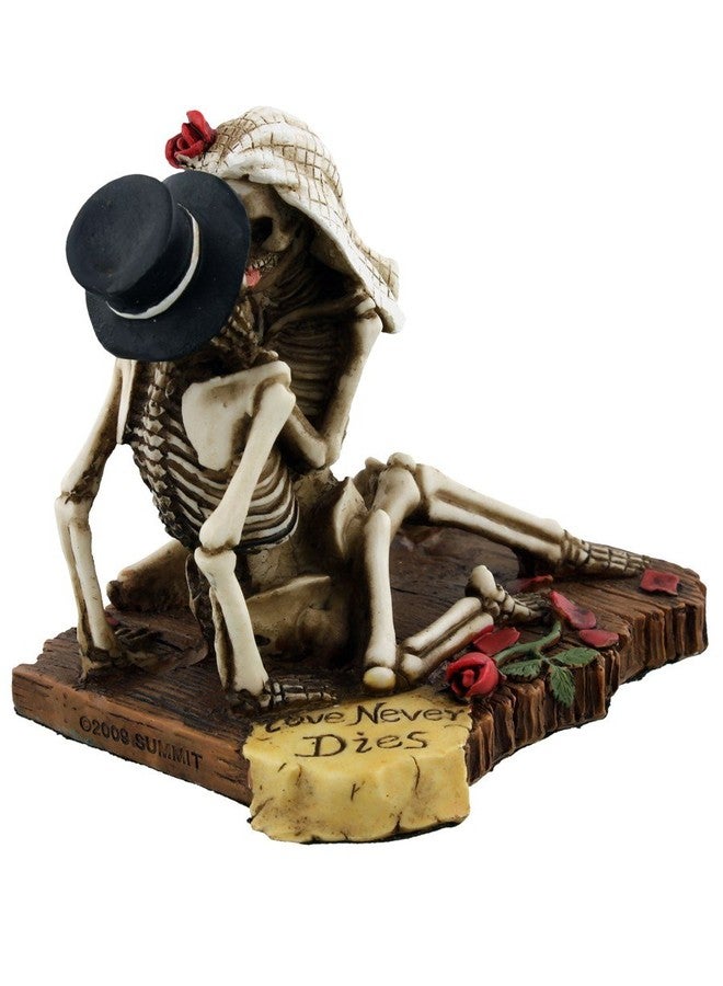 SUMMIT COLLECTION Love Never Dies Passionate Wedding Skeleton Couple Figurine, Resin Desk and Shelf Decoration - Image 4