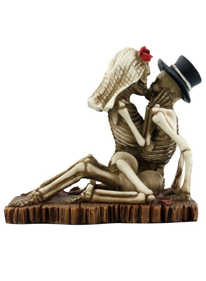 SUMMIT COLLECTION Love Never Dies Passionate Wedding Skeleton Couple Figurine, Resin Desk and Shelf Decoration - Image 2