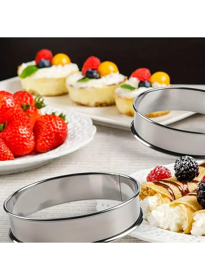 Heavy Duty 304 Stainless Steel 6pcs Pancake Scone Pan Set Non Stick Baking Griddle - Image 3