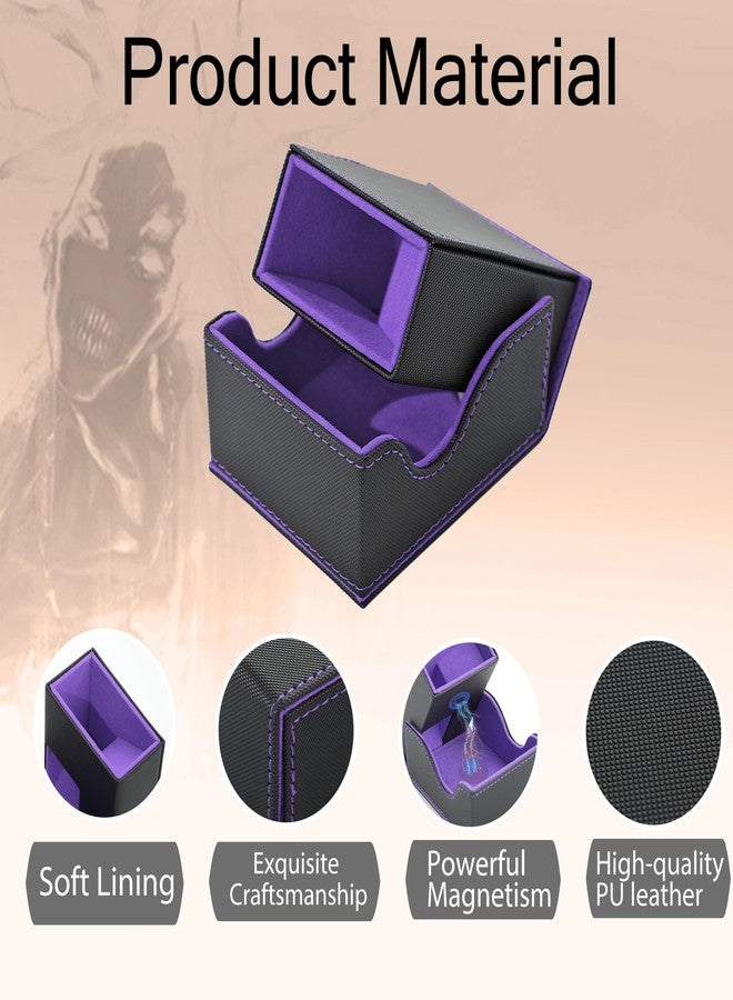 Stepane Dice Tower and Tray,Foldable Portable Dice Rolling Tower,Dice Roller Accessory for Dungeons and Dragons,Classic Board Games,RPG Games,and Tabletop Games Black/Violet - Image 4