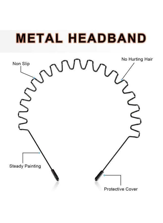 Metal Headbands For Women Men Fashion Unisex Black Hairband Sports Headwear Hair Hoop Hair Accessories For Home Outdoor (6 Pack) - pzsku/Z8F254CB38B684AA8A09AZ/45/_/1718644067/3ff0c6eb-f6b3-4d5f-b5cb-fa2ee2524c27