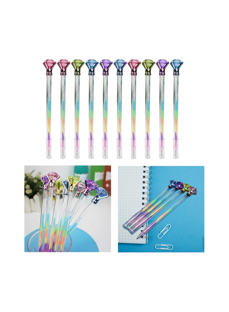 Generic Rainbow Diamond Pens, Colorful Gel Pens, Multicolor Pen, 3 Pack  - Image 1