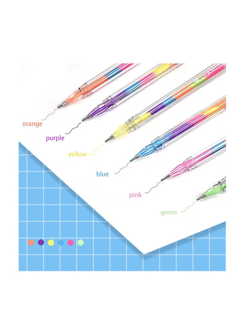 Generic Rainbow Diamond Pens, Colorful Gel Pens, Multicolor Pen, 3 Pack  - Image 2
