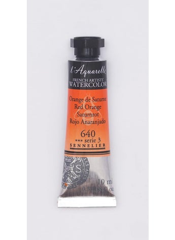 SENNELIER Sennelier lAquarelle French Artists Watercolour 10 ML Oranges (Red Orange)  - Image 2