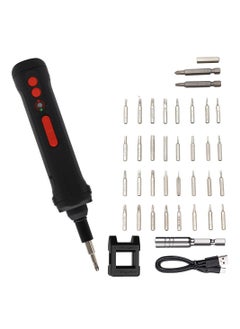 BONAI Electric Screwdriver Set, 3.6V Wireless Magnetic Precision Screwdriver Set with 2 LED Lights and 36 Standard Screwdriver Bits, Convenient Repair Tool for Mobile Phones, Watches, Cameras, Laptops  - Image 1