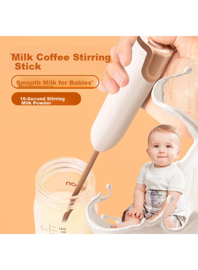 Bao Shi Baoshi Electric Milk Powder Stirrer, Baby Milk Powder Mixing Tool, Non-caking Milk Powder Stirring Rod, Mixer, Stirring Stick, White - Image 1