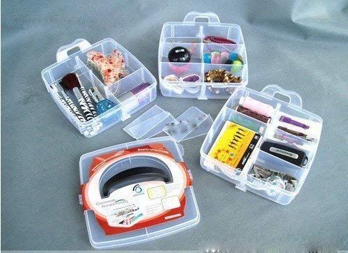 Kian Grid Stackable Adjustable Compartment Slot Bead Jewellery ToolCosmeticLipstickThread SpoolsBobbinsNail polishhairpin Beauty Supplies Storage Organiser Multi Colour 18 grid - Image 4
