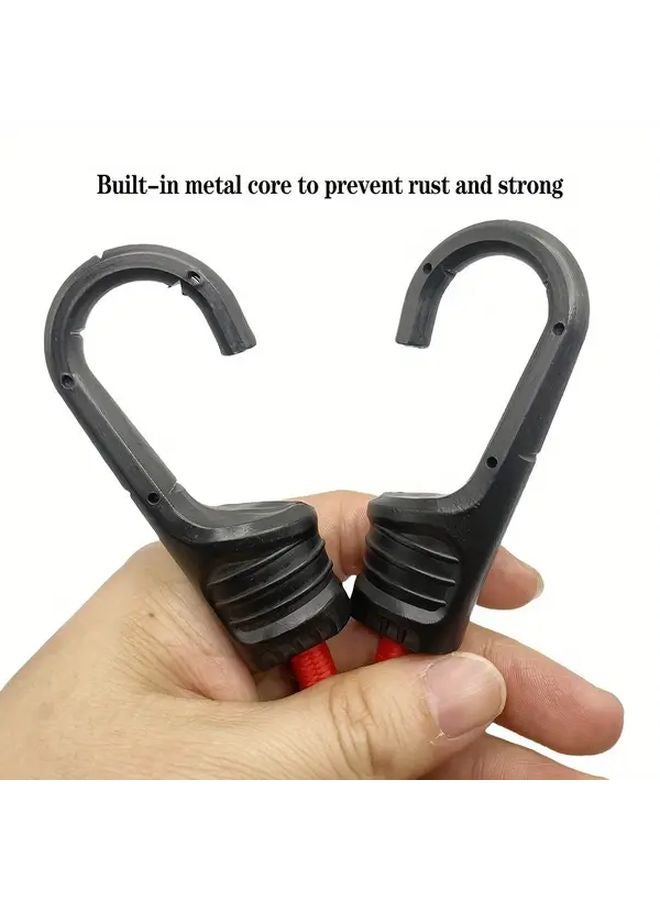 4 Pack Heavy Duty Bungee Cords 39 Inch Elastic Straps Metal Hooks Under 122 Pound Tensile Strength - Image 5
