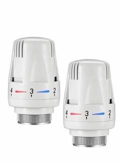 Thermostatic Radiator Valve, 2 Pcs TRV M30x1.5 Smart Head, Valve Heating System Temperature Control Heads for Home Office