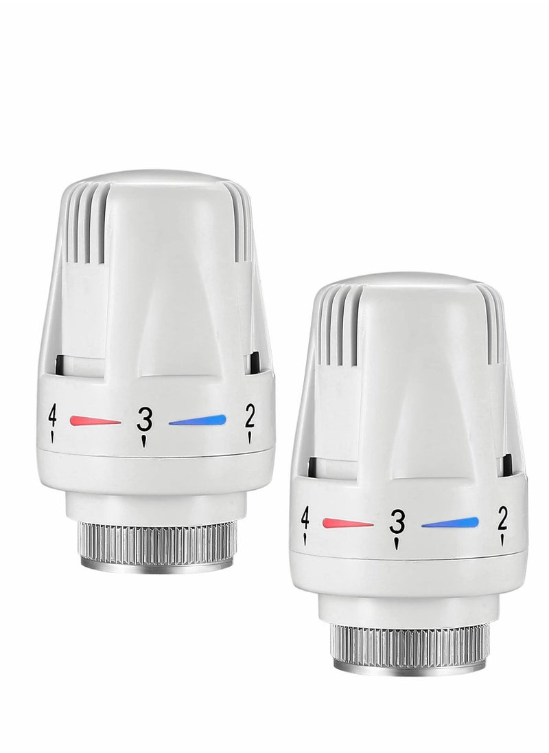 Excefore Thermostatic Radiator Valve, 2 Pcs TRV M30x1.5 Smart Head, Valve Heating System Temperature Control Heads for Home Office  - Image 1