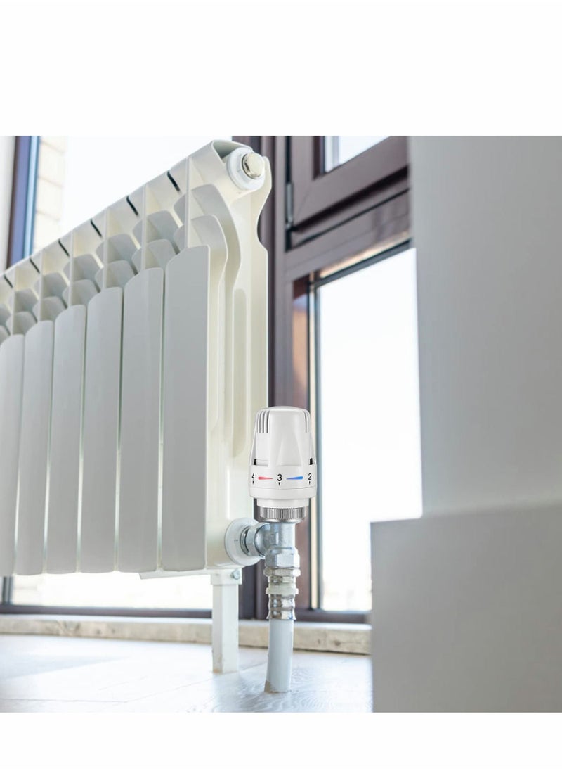 Excefore Thermostatic Radiator Valve, 2 Pcs TRV M30x1.5 Smart Head, Valve Heating System Temperature Control Heads for Home Office  - Image 4