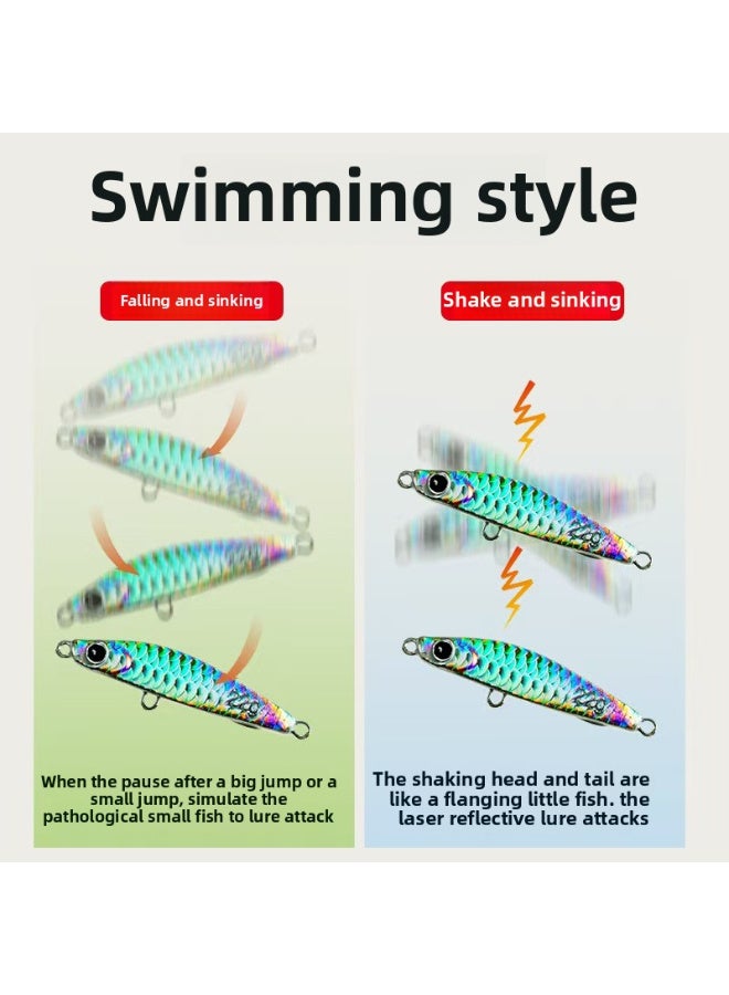 Generic 5-Piece Fishing Lure Kit for Bass, Hard 3D Eye Topwater Swimbaits, Crankbaits, Poppers & Spoons with Realistic Body and Sharp Hooks  - Image 4