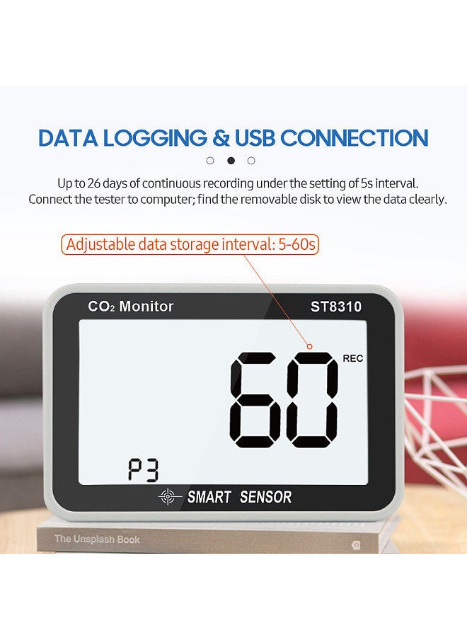 SMART SENSOR SMART SENSOR ST8310 Air Quality Monitor 3 in 1  - Image 4