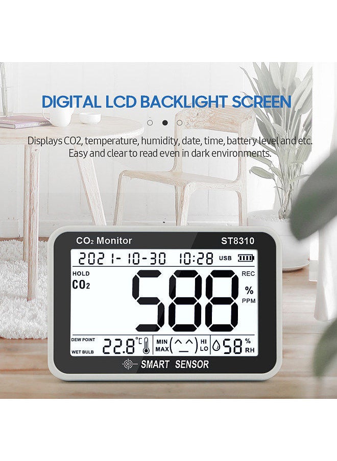 SMART SENSOR ST8310 Air Quality Monitor 3 in 1