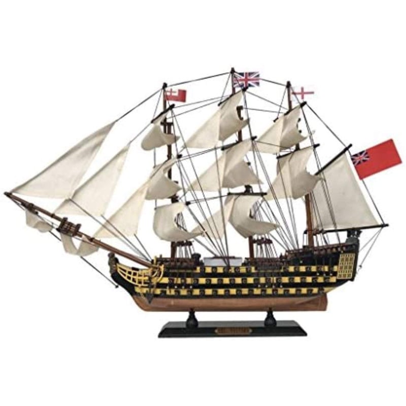 Handcrafted Nautical Decor HMS Victory Wooden Tall Model Ship 24 Model Warship Not a Kit - Image 2
