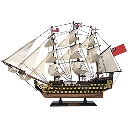 Handcrafted Nautical Decor HMS Victory Wooden Tall Model Ship 24 Model Warship Not a Kit - Image 1