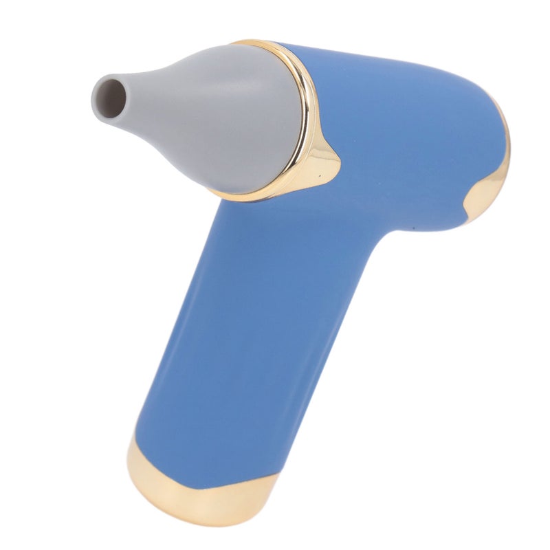 60W Electric Hair Dryer High Speed 4 Levels Wind Bladeless 1100mAh Battery Handheld Dust Blower Blue - Image 4