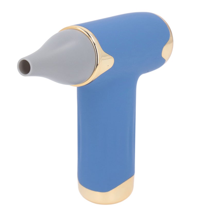60W Electric Hair Dryer High Speed 4 Levels Wind Bladeless 1100mAh Battery Handheld Dust Blower Blue - Image 3
