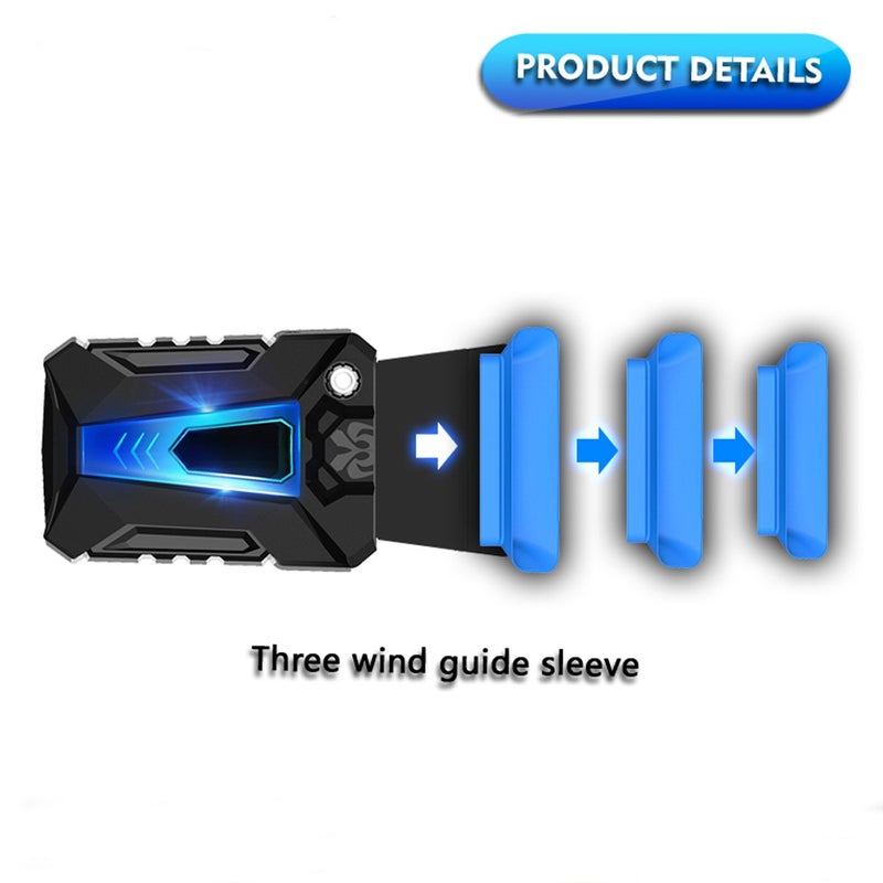 COOL COLD Portable Low Noise Silent USB Air Extracting Laptop Notebook Cooler Cooling Fan Radiator with Vacuum Fan Four Sleeves for Gaming Daily Use - Image 3