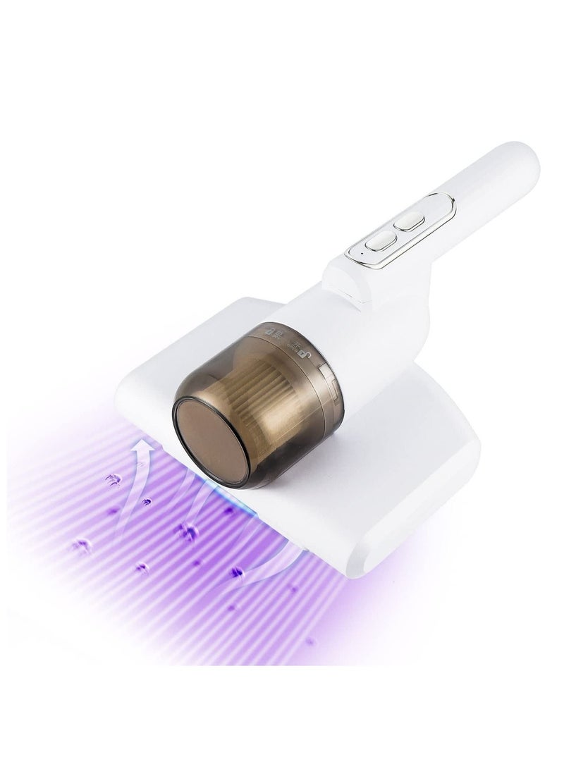Carpet Cleaner Mini Handheld UV Vacuum Cleaner Portable Wireless Bed Mattress Dust Mite Cleaner Household Dust Mite Removal Instrument for Mattress Pillow Sofa Mattress Carpet - Image 1