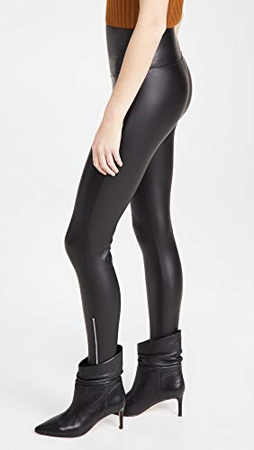 Yummie womens Faux Leather Shaping Legging Hosiery, Black, Small US - Image 4