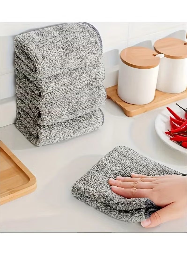 بيتوبي مجموعة مناشف الألياف الرمادية فائقة الدقة - 10 مجموعات - سوبر امتصاص المياه و متعددة الأغراض - لا يستطيع - منشفة الألياف فائقة الدقة ، منشفة تنظيف ، منشفة المطبخ ، منشفة الحمام ، منشفة السيارة ، منشفة زجاجية ، منشفة رمادية ، منشفة متعددة الأغراض ، منشفة لا تستطيع تحمل. - Image 4